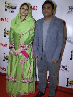 A R Rehman with Wife
