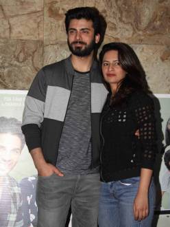 Fawad Khan with wife