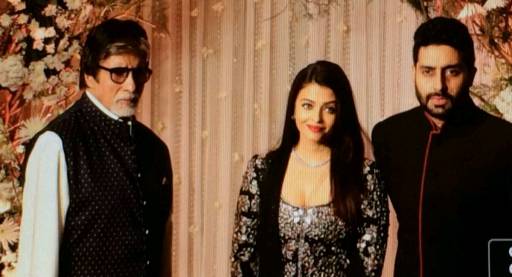 Amitabh, Aishwarya and Abhishek Bachchan