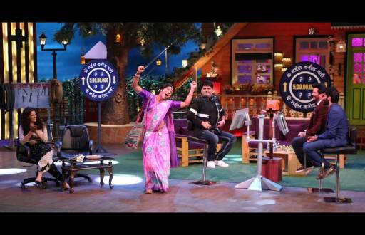 Mirzya cast and Anil Kapoor in The Kapil Sharma Show