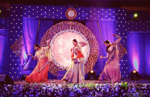 Neil-Rukmini's Sangeet Ceremony (Courtesy by: The Wedding Story)