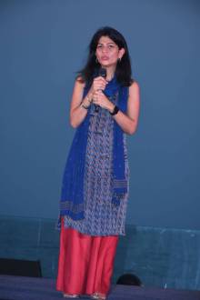 Myleeta Aga at the launch of India Banega Manch