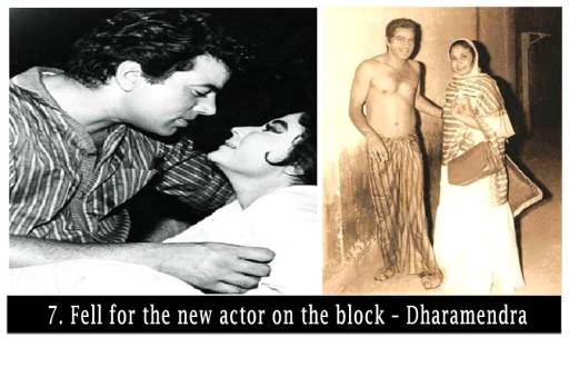 This was also the time when a new actor was trying to get a grip on the industry. He was Dharamendra who had been a part of many B-grade films. Meena took a fancy for him. He fell for him. She did everything she could to pull him up from where he was and get him to earn some recognition. She did a lot of films with him for instance, Kaajal, Phool aur Patthar, Chandan Ka Paalna so on and so forth. All of them turned out to be huge successes. Since then, there was no looking back for Dharamendra. Meena used t