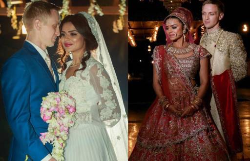 Aashka Goradia -Brent Goble (Christian wedding on 1 December and as per Hindu traditions on 3 December)