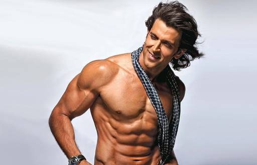 Check out the hot looks of Hrithik Roshana as he poses shirt - less pictures 