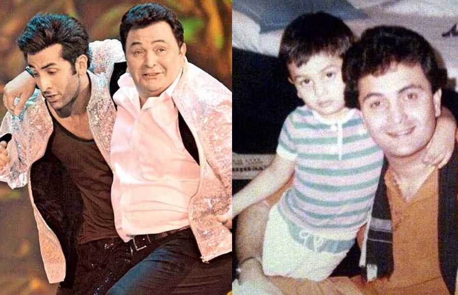 Image result for ranbir with rishi then and now