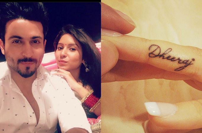 vinny arora gets boyfriend dheeraj dhoopar s name tattooed vinny arora gets boyfriend dheeraj dhoopar s name tattooed