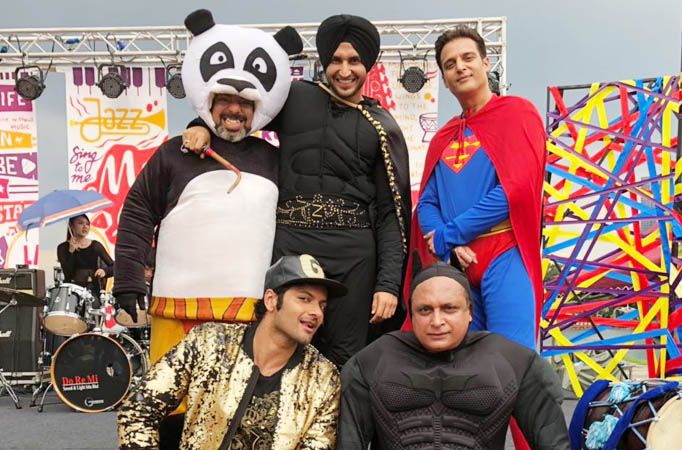 Superhero madness from the sets of Happy Phirr Bhag Jayegi Happy Phirr Bhag Jayegi
