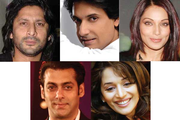 Arshad , Shaimak,Bipasha,Salman and Madhuri Arshad , Shaimak,Bipasha,Salman and Madhuri