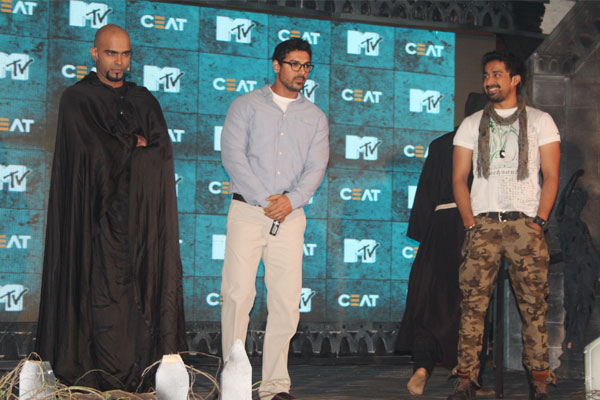 Raghu Ram, John Abraham and Ranvijay Raghu Ram, John Abraham and Ranvijay