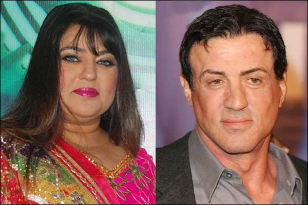 Dolly Bindra and Sylvester Stallone Dolly Bindra and Sylvester Stallone