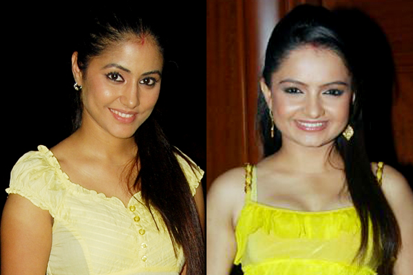 Giaa Maanek and Hina Khan Giaa Maanek and Hina Khan