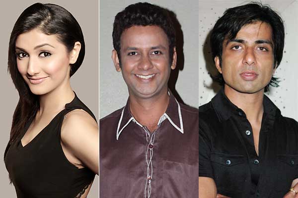 Ragini Khanna, Rehman Khan and Sonu Sood Ragini Khanna, Rehman Khan and Sonu Sood