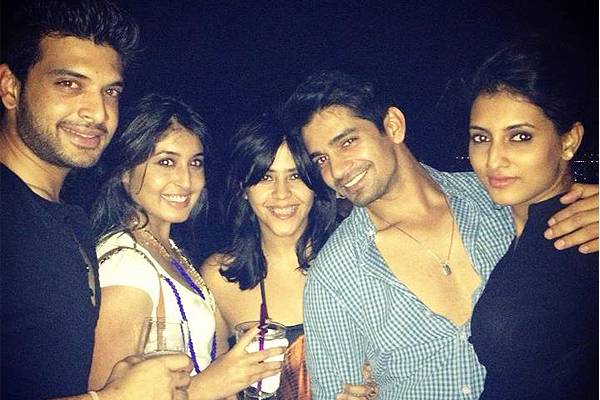 Karan Kundra, Kritika Kamra, Ekta Kapoor, Vishal Singh and Additi Gupta Karan Kundra, Kritika Kamra, Ekta Kapoor, Vishal Singh and Additi Gupta