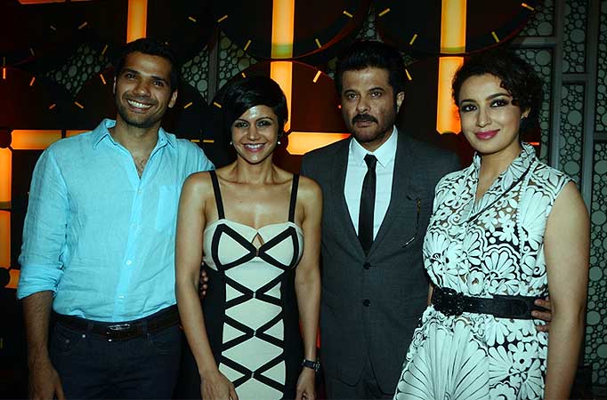 Neil Bhoopalam, Mandira Bedi, Anil Kapoor and Tisca Chopra at the trailer launch of 24 Neil Bhoopalam, Mandira Bedi, Anil Kapoor and Tisca Chopra at the trailer launch of 24