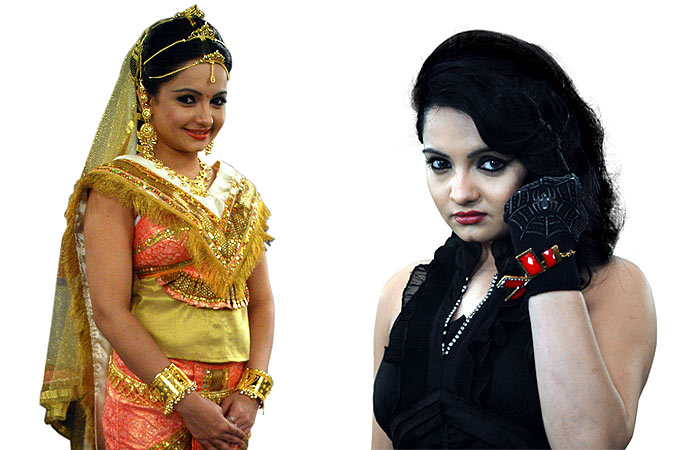 Giaa Maneck as Sita and Jwala in Jeannie aur Juju Giaa Maneck as Sita and Jwala in Jeannie aur Juju