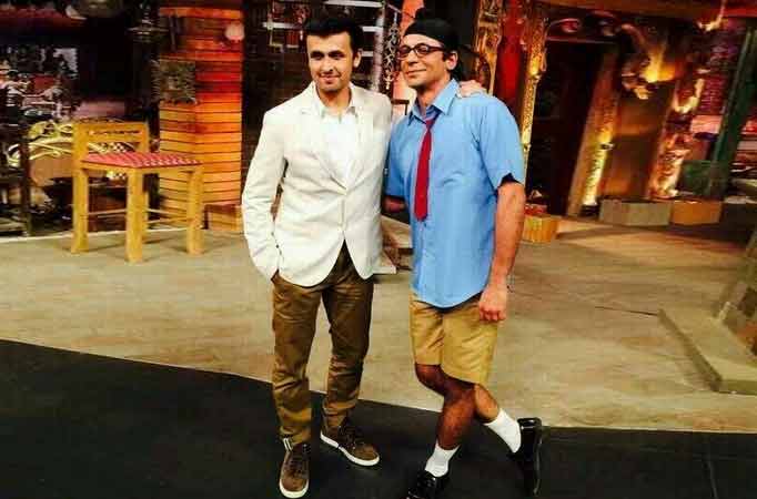 Sonu Nigam and Sunil Grover Sonu Nigam and Sunil Grover