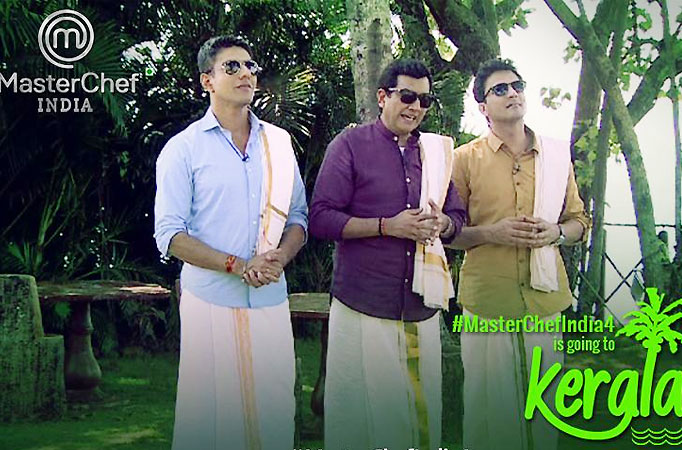 Vikas Khanna with Sanjeev (Kapoor) and Ranveer (Brar) in Kerala Vikas Khanna with Sanjeev (Kapoor) and Ranveer (Brar) in Kerala
