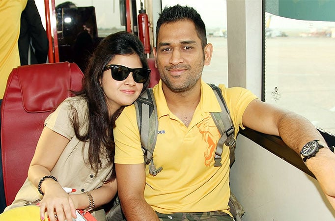 MS Dhoni and wife Sakshi MS Dhoni and wife Sakshi