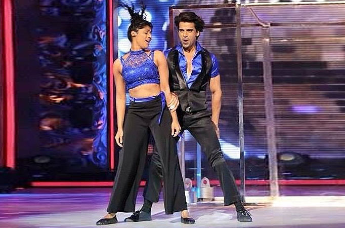 Mohit Malik with his choreographer Mohit Malik with his choreographer