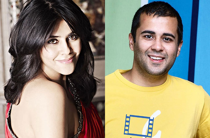 Ekta Kapoor and Chetan Bhagat Ekta Kapoor and Chetan Bhagat
