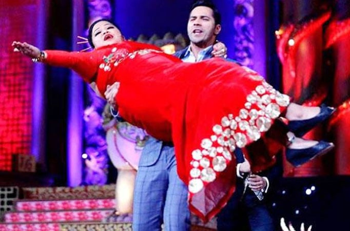 Varun Dhawan and Bharti Singh Varun Dhawan and Bharti Singh