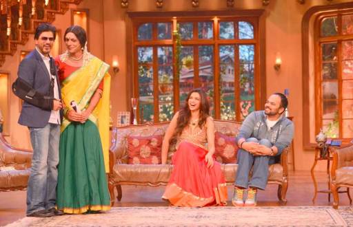 Shah Rukh Khan, Sunil Grover, Deepika Padukone and Rohit Shetty
