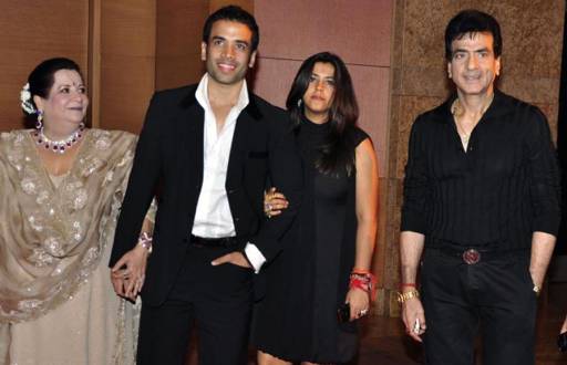 Jeetendra with his wife son and Daughter