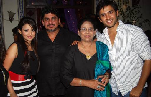 Adaa Khan, Rajan Shahi with his mother and Mishkat Varma