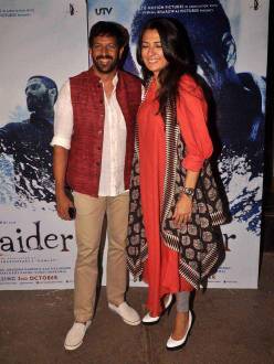 Filmmaker Kabir Khan along with his wife and actor Mini Mathur