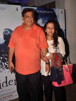 Filmmaker david Dhawan with wife