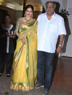 Boney Kapoor with his wife Sridevi