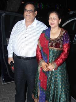 Satish Kaushik with his wife