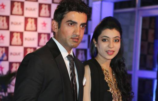 Gautam Gambhir with his wife