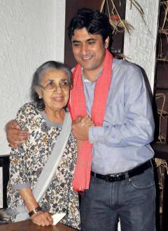 Shammi-aunty with son Iqbal Rizvi