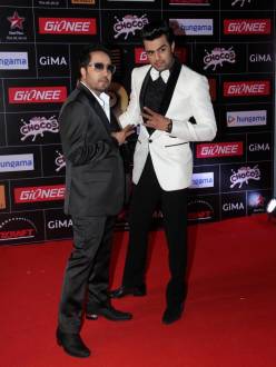 Mika Singh and Manish Paul
