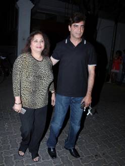 Filmmaker Indra Kumar and his wife