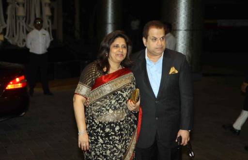 Filmmaker Ramesh Taurani along with his wife Sneha Taurani 