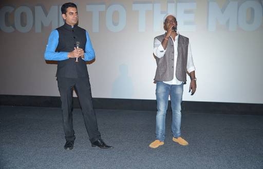 director Vinay Jaiswal with host Kunal