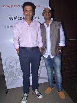 Manaoj Bajpai with director Vinay Jaiswal