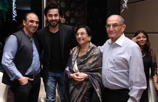 Bikramjeet with his parents and Shashank Vyas