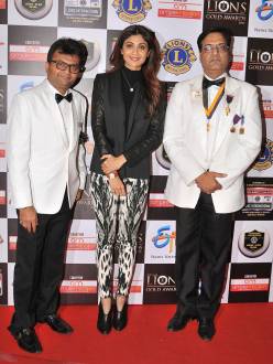 Aneel Murarka with Shilpa Shetty and Raju Manwani