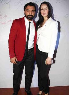 Ajaz Khan with his wife