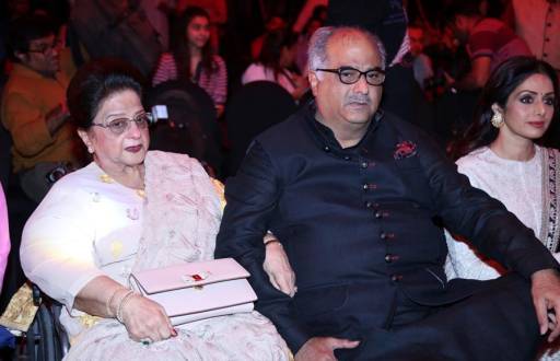 Boney Kapoor with his mother Nirmal Kapoor