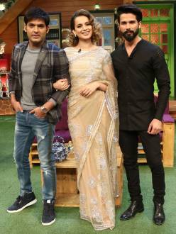 Shahid and Kangana promote 'Rangoon' on The Kapil Sharma Show