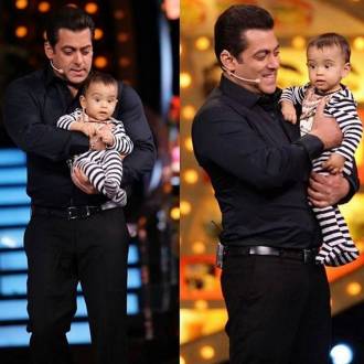 Salman Khan with nephew Ahil