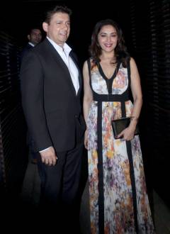 Madhuri Dixit with husband