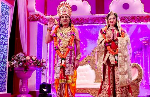 Mehta and Anjali as Ram and Sita