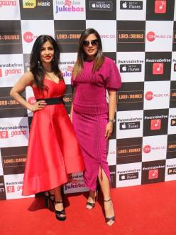 Richa Chadha-Shibani Kashyap at the launch of their music video