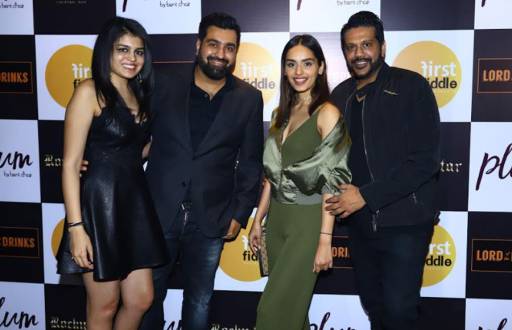 Celebs at the launch of a lounge 
